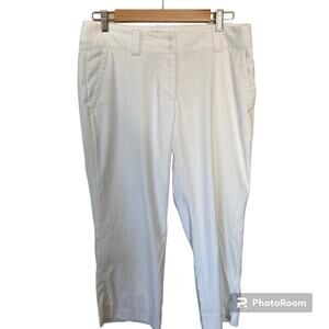 Nike Golf Tour Performance Dri Fit White Cropped Pants Size 8